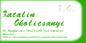 katalin okolicsanyi business card